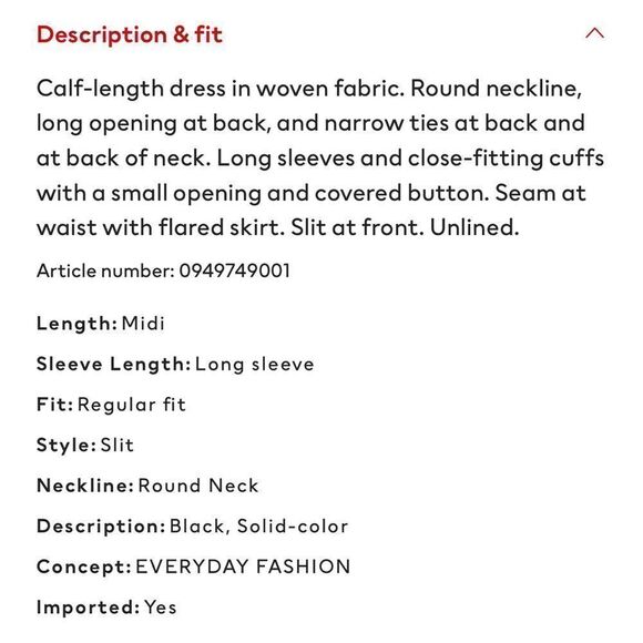 H&M Slit Front Dress - Picture 3 of 8